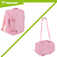 Trizand Roze 2-in-1 handbagage rugzak 40 x 25 x 20 cm met 7 vakken en anti-diefstalvak