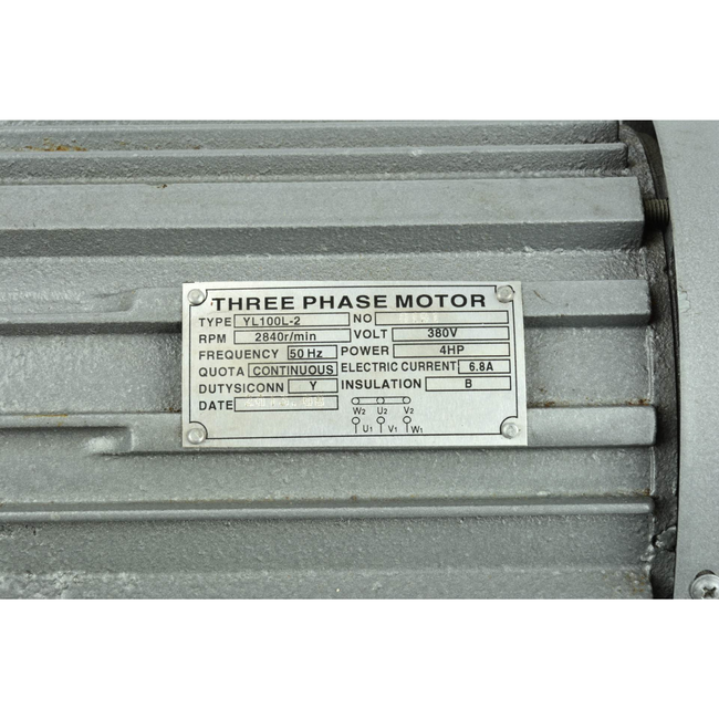 GEKO Krachtige zilveren motor voor metaalafkortzaag 400 V 2200 W met voetmontage