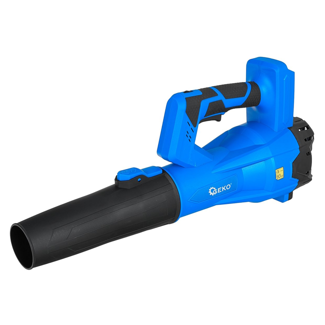 GEKO Draadloze bladblazer 21 V met 2 x 4000 mAh accu en luchtsnelheid tot 260 km/h