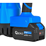 GEKO Draadloze bladblazer 21 V met 2 x 4000 mAh accu en luchtsnelheid tot 260 km/h
