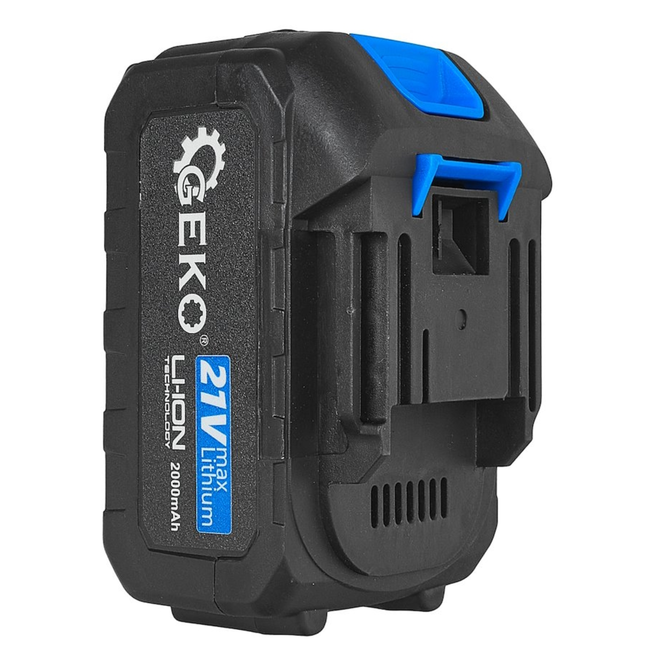 GEKO Draadloze bladblazer 21 V met 2 x 4000 mAh accu en luchtsnelheid tot 260 km/h