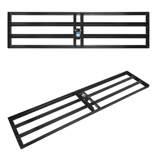 GEKO Handmatige grondvlakker 120 x 30 cm met stalen frame voor gazon en bestrating