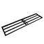 GEKO Handmatige grondvlakker 120 x 30 cm met stalen frame voor gazon en bestrating