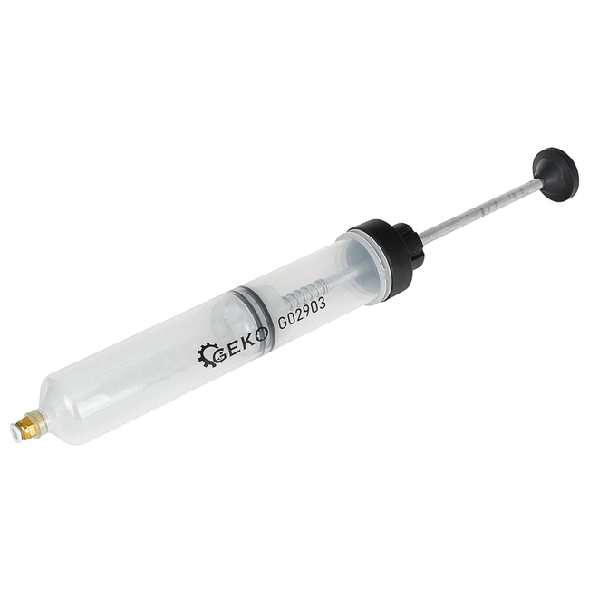 GEKO Vloeistof extractor 500 ml met schaalverdeling en 2 slangen voor werkplaats en garage