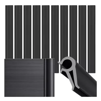 Gardlov Schermband Klemmen - Antraciet - Set van 10 Stuks