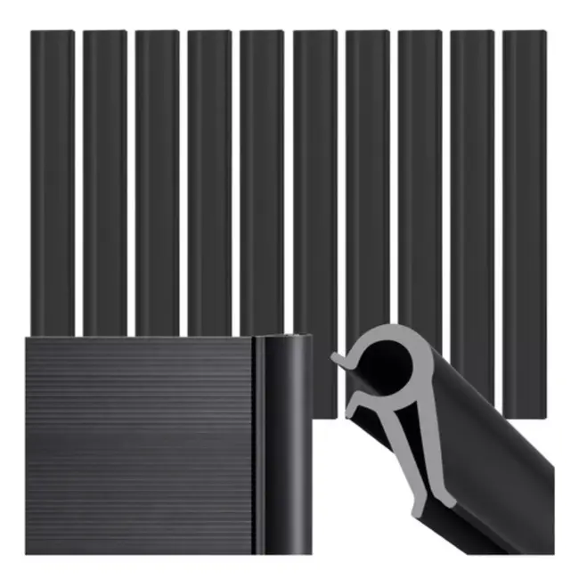 Gardlov Schermband Klemmen - Antraciet - Set van 10 Stuks