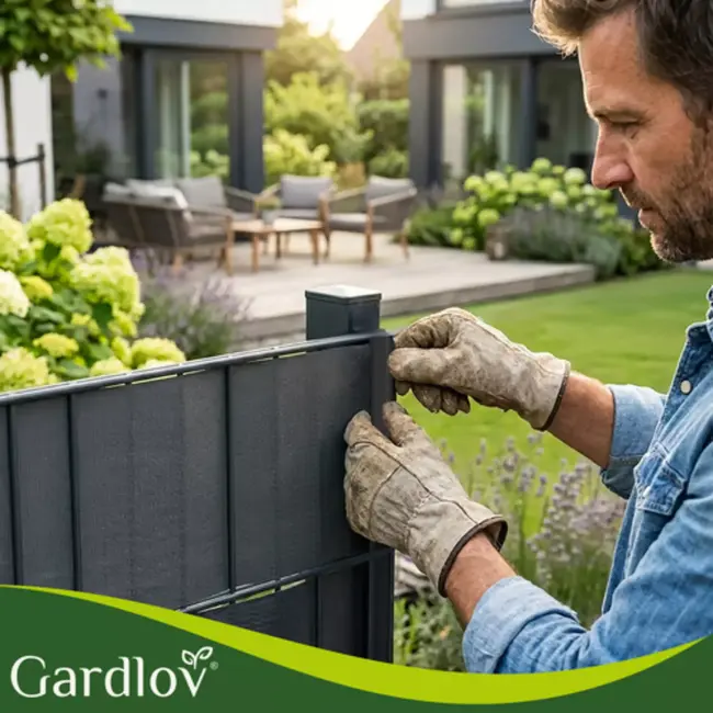 Gardlov Schermband Klemmen - Antraciet - Set van 10 Stuks