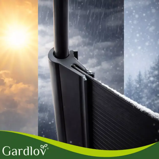 Gardlov Schermband Klemmen - Antraciet - Set van 10 Stuks