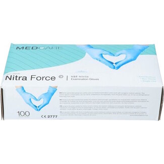 Benson Nitril wegwerphandschoenen - Large - Poedervrij - Blauw - 100 stuks