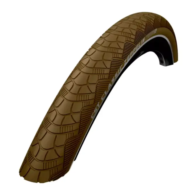 CST Zeppelin Brede fietsband 28 x 2.00 ETRTO 50-622 bruin met reflectie en lekbescherming