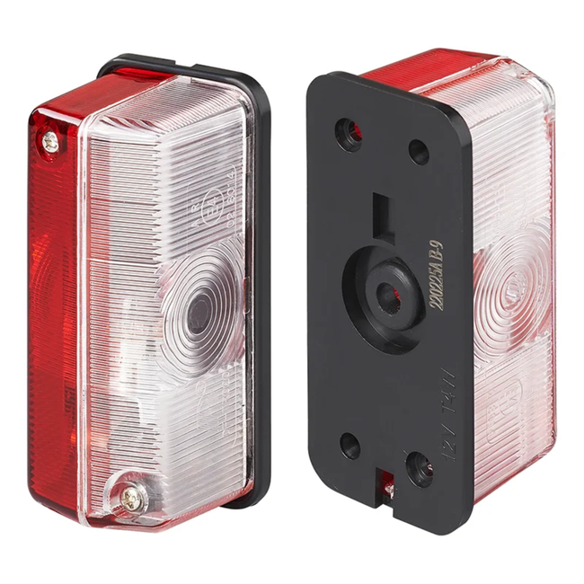 ProPlus Breedtelicht - Rood en Wit - 92 x 42 mm - Inclusief Gloeilampje - 12 Volt