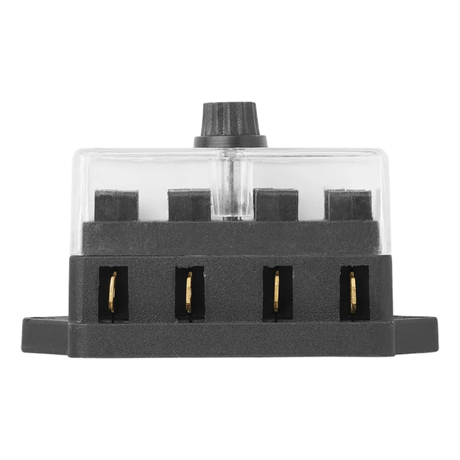 ProPlus Waterdichte verbindingsdoos - 4-polig - voor 4 steekzekeringen - max. 30 amp - transparant deksel