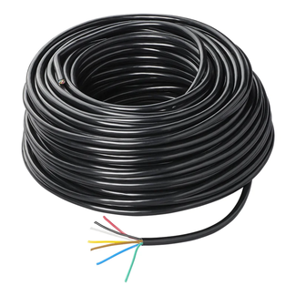 ProPlus 7-polige aanhangwagenkabel - 50 meter - 0,75 mm dikte - zwart