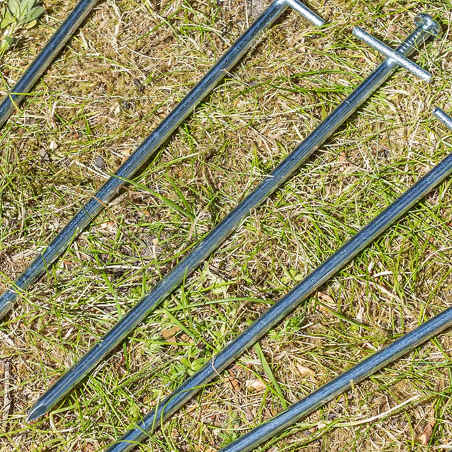 ProPlus Rotspen met dwarspen - metaal - 23 cm - set van 6 stuks