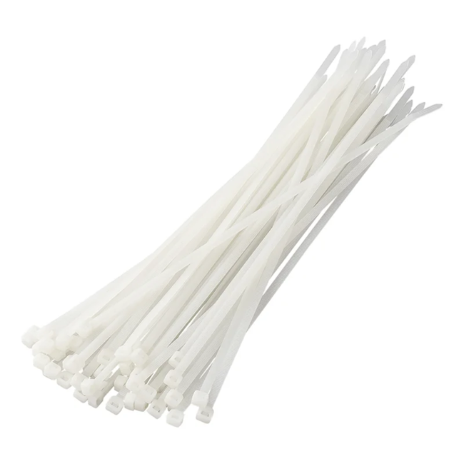 ProPlus Kabelbinders - 280 x 4.5 mm - 50 stuks - Wit - Hoge treksterkte - Breed temperatuurbereik