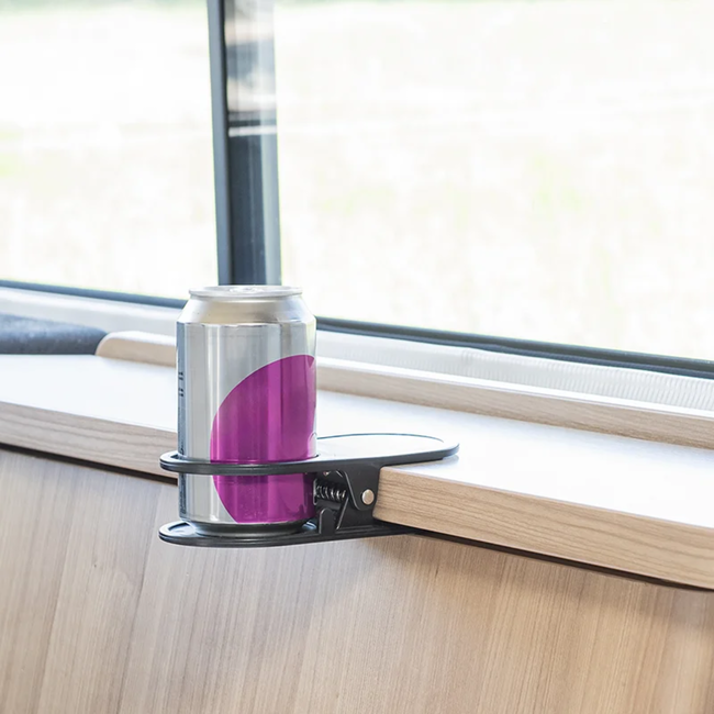 ProPlus Bekerhouder clip - zwart - compact ontwerp - eenvoudig te bevestigen