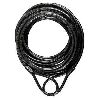 Stahlex Staalkabel met lussen - 10 meter - 8 mm dik - geplastificeerd - extra beveiliging