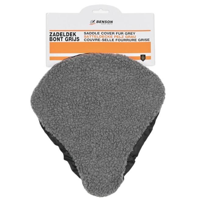 Benson Zadeldek - Imitatie schapenvacht - Comfortabel en duurzaam - Grijs