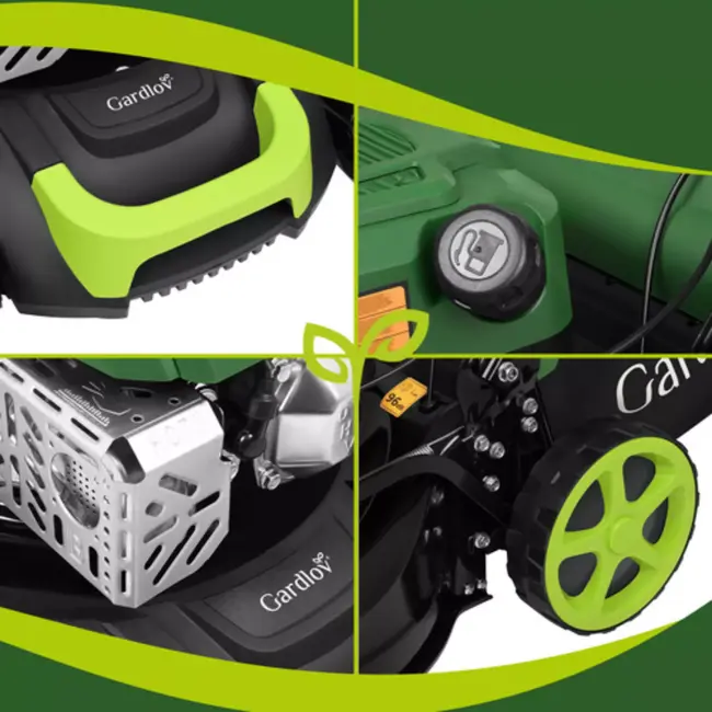 Gardlov Krachtige benzine grasmaaier met 50 liter opvangbak en 8 maaihoogtes en 40,6 cm maaibreedte