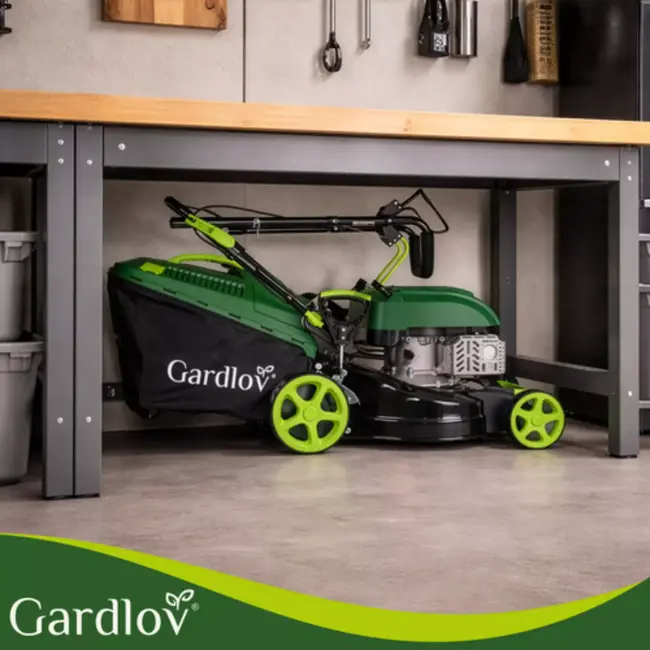Gardlov Krachtige benzine grasmaaier met 50 liter opvangbak en 8 maaihoogtes en 40,6 cm maaibreedte