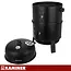 Kaminer Zwarte BBQ  houtskool grill smoker 80 cm met 2 roosters en 8 haken voor barbecu