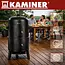 Kaminer Zwarte BBQ  houtskool grill smoker 80 cm met 2 roosters en 8 haken voor barbecu