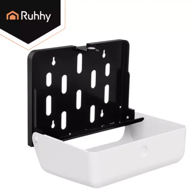 Ruhhy handdoek dispenser wit 27 cm voor ZZ gevouwen papieren handdoeken