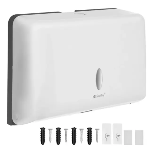 Ruhhy handdoek dispenser wit 27 cm voor ZZ gevouwen papieren handdoeken