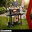 Kaminer Zwarte houtskool barbecue 93 x 41 x 86 cm met spit en rooster