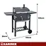 Kaminer Zwarte houtskool barbecue 105 x 110 x 50 cm met thermometer en zijplanken