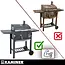 Kaminer Zwarte houtskool barbecue 105 x 110 x 50 cm met thermometer en zijplanken