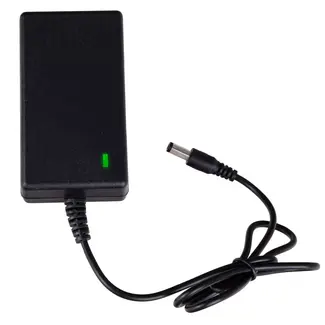 John Gardener Compacte oplader 21V zwart voor kettingzaag accu met LED indicator en 1000 mA output