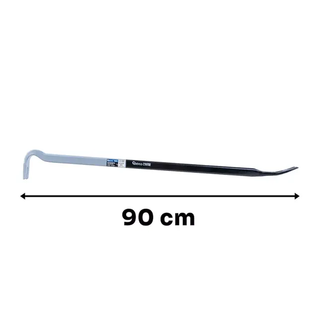 GEKO Stalen koevoet 900 mm grijs zwart voor krachtig sloopwerk en demontage