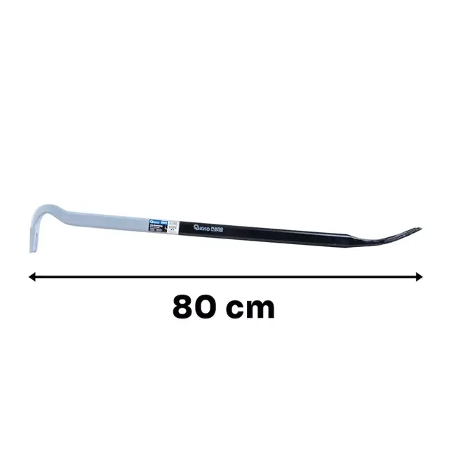 GEKO Stalen koevoet 800 mm grijs zwart voor krachtig sloopwerk en demontage