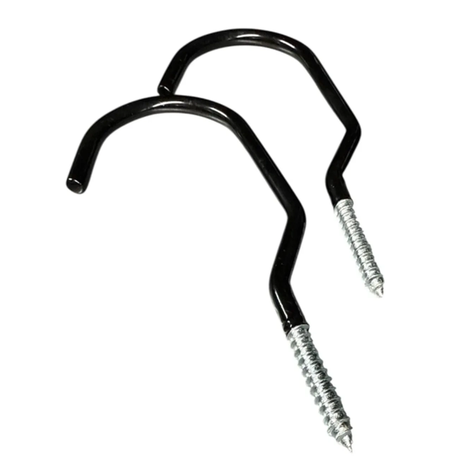 Falkx Plafondhaak - Fietsen Ophangen - Zwart - Ruimtebesparend - Duurzaam - Per Stel