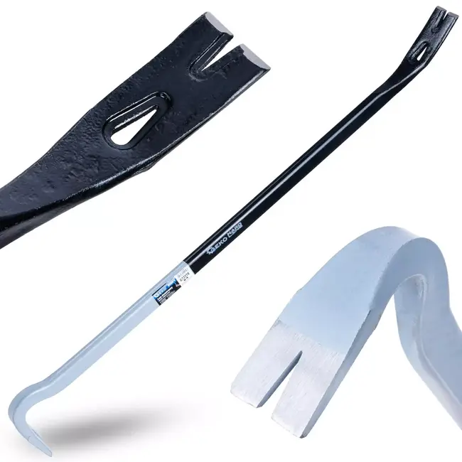 GEKO Stalen koevoet 800 mm grijs zwart voor krachtig sloopwerk en demontage