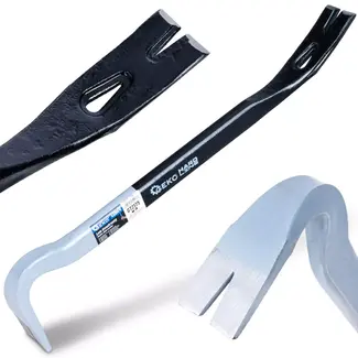 GEKO Stalen koevoet 450 mm grijs zwart voor sloopwerk en spijkers verwijderen