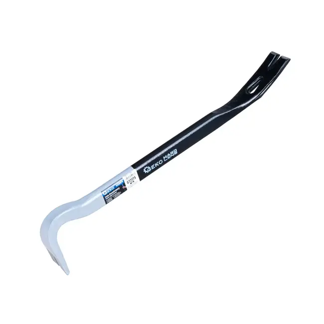 GEKO Stalen koevoet 450 mm grijs zwart voor sloopwerk en spijkers verwijderen