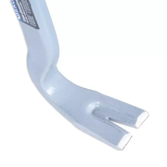 GEKO Stalen koevoet 450 mm grijs zwart voor sloopwerk en spijkers verwijderen