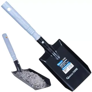 GEKO Zwarte smalle as schep 10 x 16,8 cm ideaal voor moeilijk bereikbare plekken