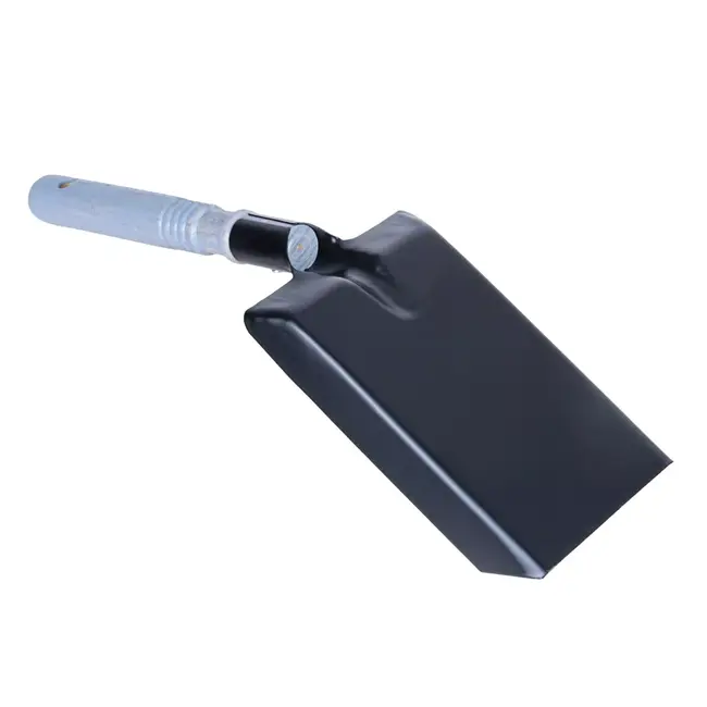 GEKO Zwarte smalle as schep 10 x 16,8 cm ideaal voor moeilijk bereikbare plekken