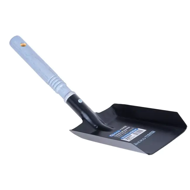 GEKO Zwarte smalle as schep 10 x 16,8 cm ideaal voor moeilijk bereikbare plekken