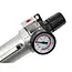 GEKO Luchtdrukregelaar 3/8 aluminium met filter en manometer tot 10 bar voor compressor