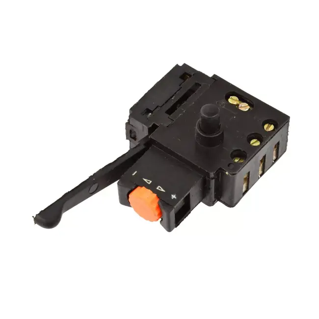 GEKO Zwarte boormachine schakelaar 79 mm met snelheidsregeling en draairichting functie