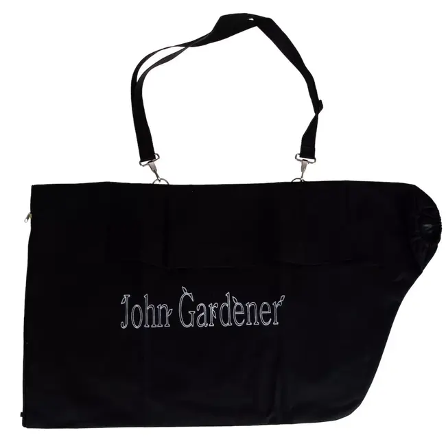 John Gardener Ruime zwarte opvangzak voor bladblazer en bladzuiger met verstelbare schouderband