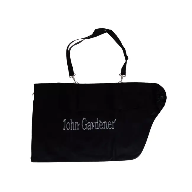 John Gardener Ruime zwarte opvangzak voor bladblazer en bladzuiger met verstelbare schouderband