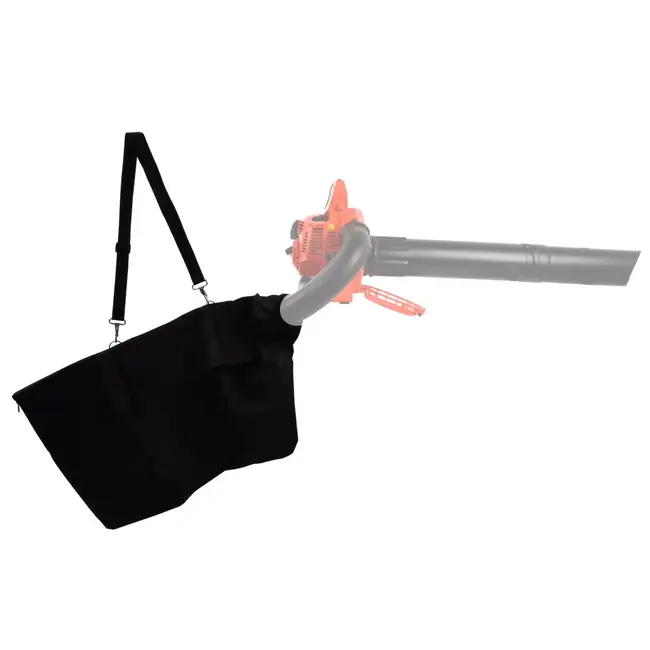 John Gardener Ruime zwarte opvangzak voor bladblazer en bladzuiger met verstelbare schouderband