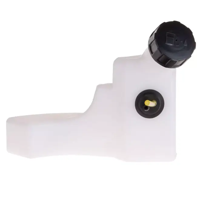 John Gardener Brandstoftank bladblazer wit zwart met dop vervangingsonderdeel voor benzine modellen