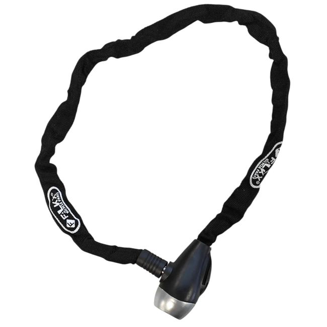 Falkx Kettingslot - 3.5 mm dik - 800 mm lang - Zwart - Nylon hoes