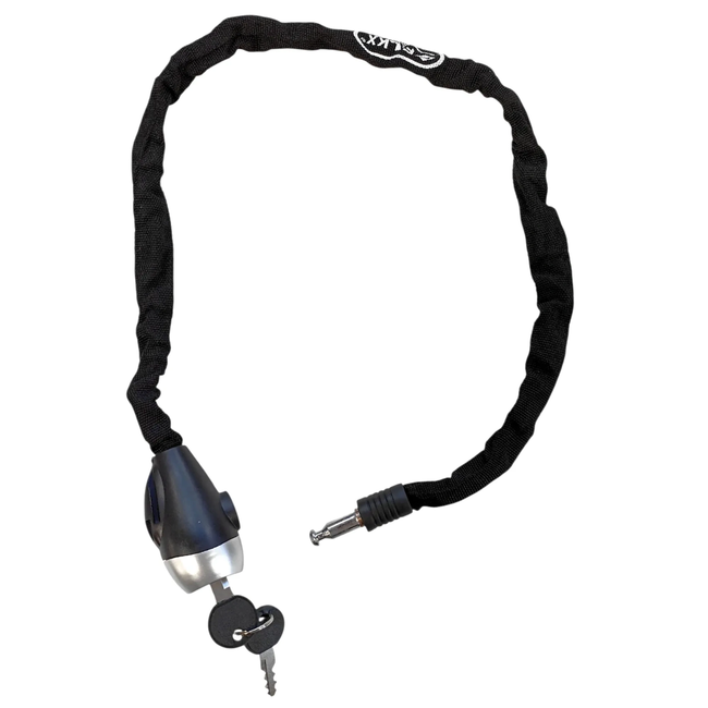 Falkx Kettingslot - 3.5 mm dik - 800 mm lang - Zwart - Nylon hoes
